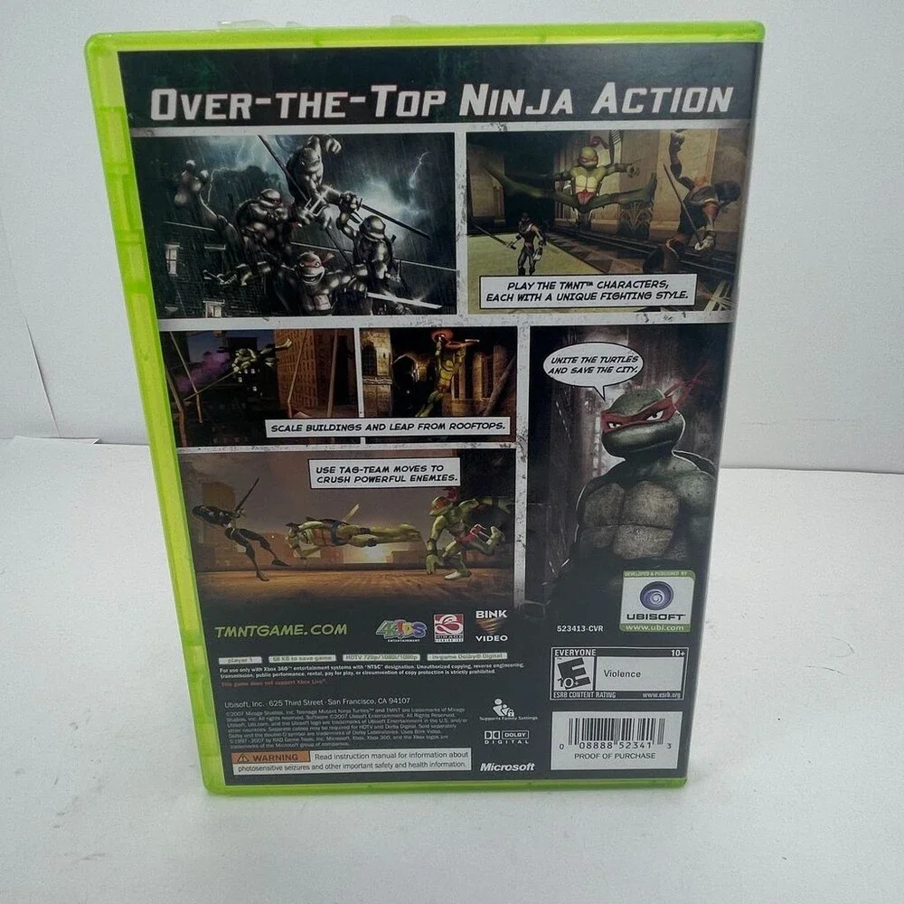 Teenage Mutant Ninja Turtles TMNT (Microsoft Xbox 360, 2007)